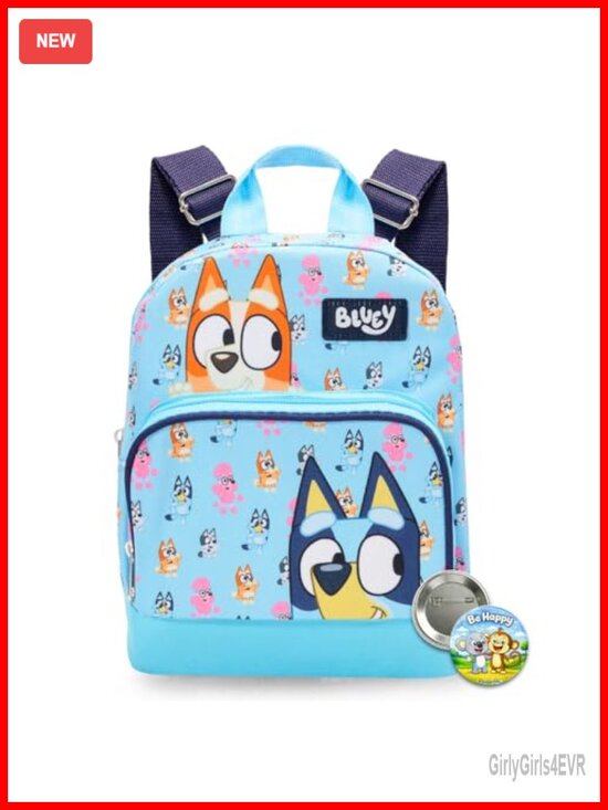 Bluey Mini Canvas Backpack with Front Pocket, Adjustable Straps main image 5